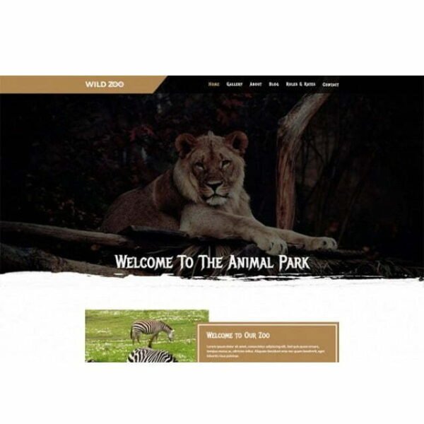 Wild Zoo Multipage - HTML Template